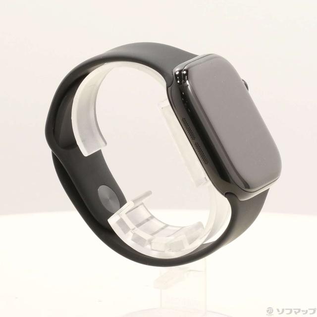 (中古)Apple Apple Watch Series 11 GPS 46mm ジェットブラックアルミニウムケース ブラックスポーツバンド(258-ud)_3