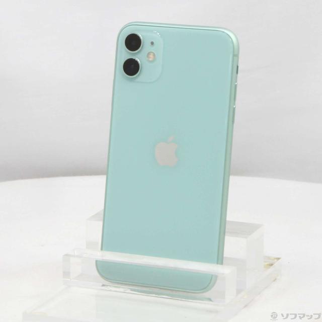 (中古)Apple iPhone11 64GB 緑であること MWLY2J/A SoftBank(295-ud)