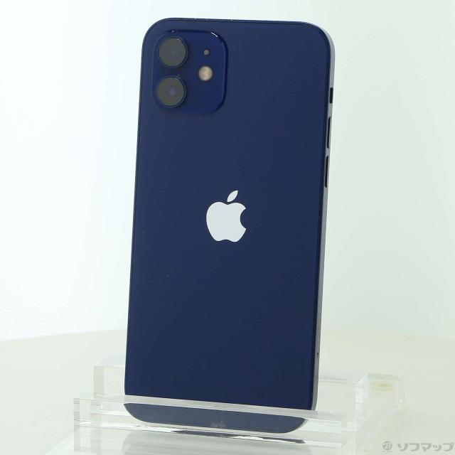 (中古)Apple iPhone12 128GB ブルー MGHX3J/A SIMフリー(269-ud)