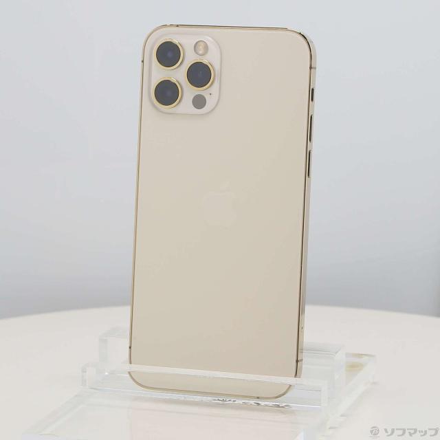 (中古)Apple iPhone12 Pro 256GB ゴールド MGMC3J/A SIMフリー(276-ud)