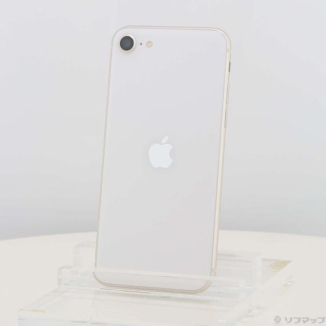 (中古)Apple iPhone SE 第3世代 64GB スターライト MMYD3J/A SIMフリー(196-ud)