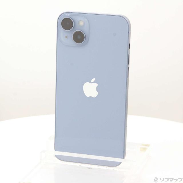 (中古)Apple iPhone14 Plus 128GB ブルー MQ4H3J/A SIMフリー(377-ud)