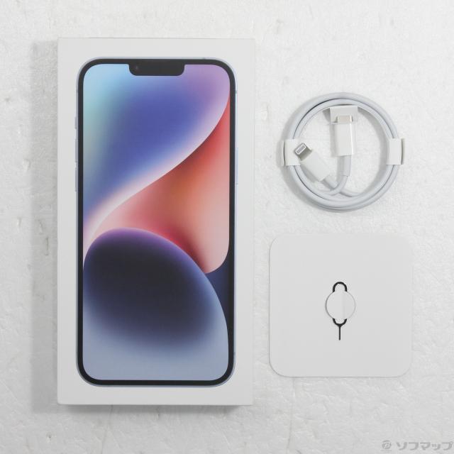 (中古)Apple iPhone14 Plus 128GB ブルー MQ4H3J/A SIMフリー(377-ud)_4
