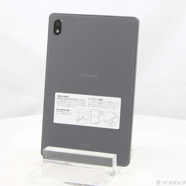 (中古)Lenovo dtab Compact 64GB ストームグレー d-52C docomo SIMフリー(344-ud)