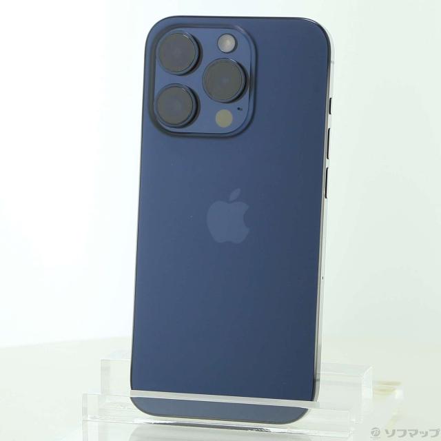 (中古)Apple iPhone15 Pro 256GB ブルーチタニウム MTUG3J/A SIMフリー(344-ud)