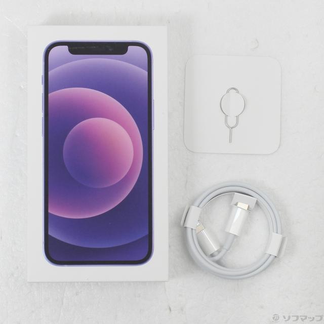 (中古)Apple iPhone12 mini 64GB パープル MJQC3J/A SIMフリー(377-ud)_4