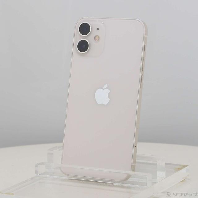 (中古)Apple iPhone12 mini 64GB ホワイト MGA63J/A SIMフリー(377-ud)