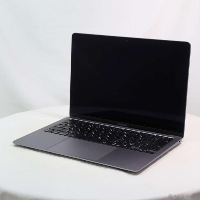 (中古)MacBook Air 13.3-inch Late-2020 MGN63J/A M1 8コアCPU_7コアGPU 16GB SSD256GB スペースグレイ (26.3 Tahoe)(368-ud)