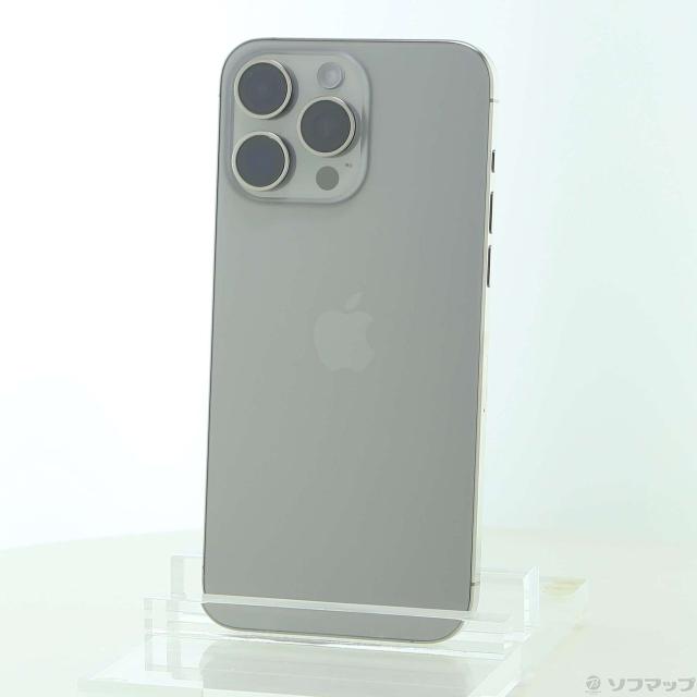 (中古)Apple iPhone15 Pro Max 256GB ナチュラルチタニウム MU6R3J/A SIMフリー(262-ud)