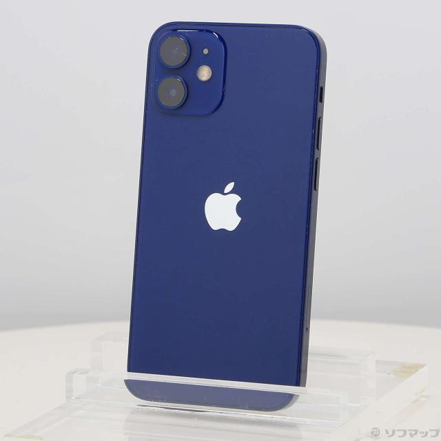 (中古)Apple iPhone12 mini 64GB ブルー MGAP3J/A SIMフリー(297-ud)