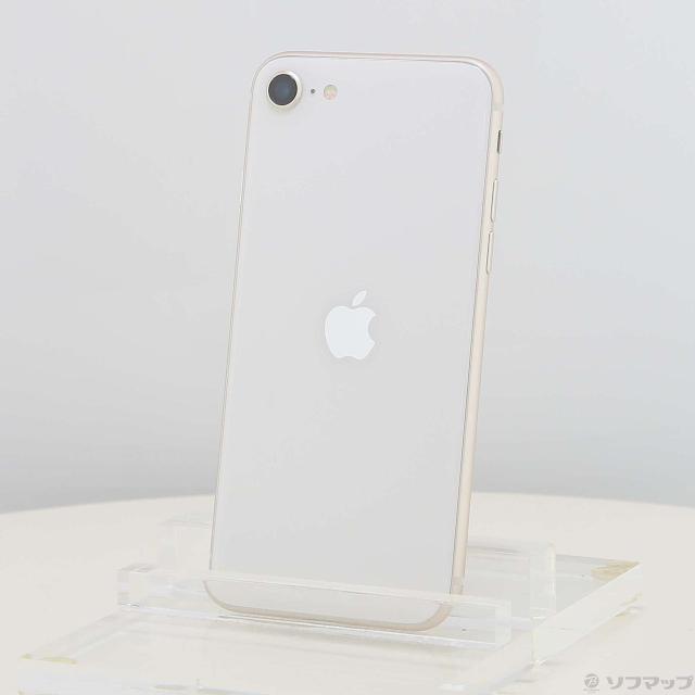(中古)Apple iPhone SE 第3世代 64GB スターライト MMYD3J/A SIMフリー(198-ud)