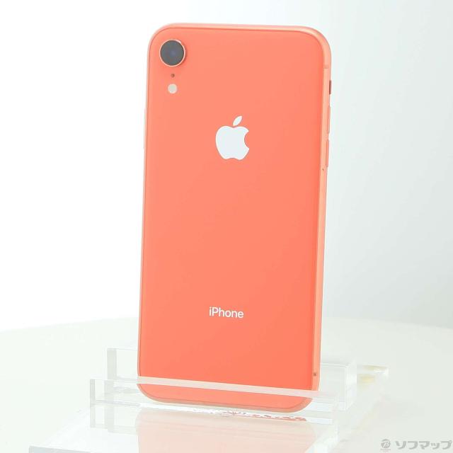 (中古)Apple iPhoneXR 64GB コーラル MT0A2J/A SIMフリー(352-ud)