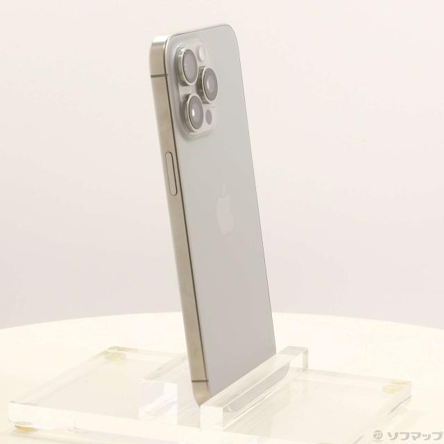 (中古)Apple iPhone15 Pro Max 256GB ナチュラルチタニウム MU6R3J/A SIMフリー(258-ud)