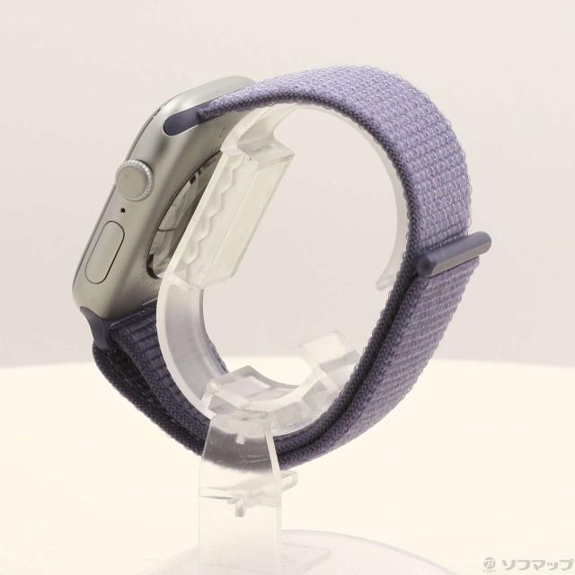 (中古)Apple Apple Watch Series 11 GPS 46mm スペースグレイアルミニウムケース パープルフォグスポーツループ(258-ud)_1