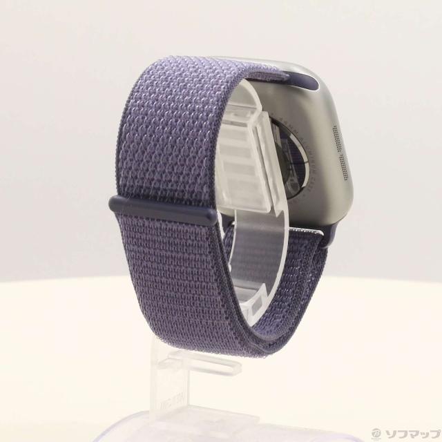 (中古)Apple Apple Watch Series 11 GPS 46mm スペースグレイアルミニウムケース パープルフォグスポーツループ(258-ud)_2