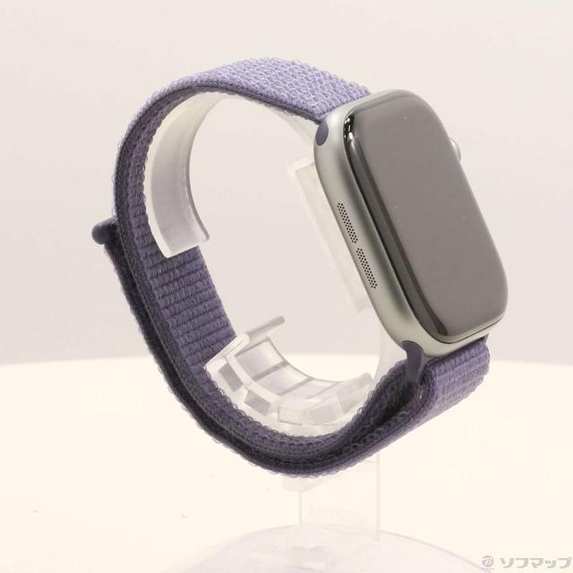 (中古)Apple Apple Watch Series 11 GPS 46mm スペースグレイアルミニウムケース パープルフォグスポーツループ(258-ud)_3