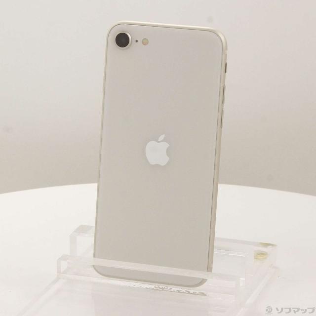 (中古)Apple iPhone SE 第3世代 64GB スターライト MMYD3J/A SIMフリー(198-ud)