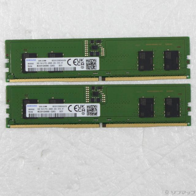 (中古)288P PC5-38400 DDR5-4800 16GB 8GB×2枚組(262-ud)