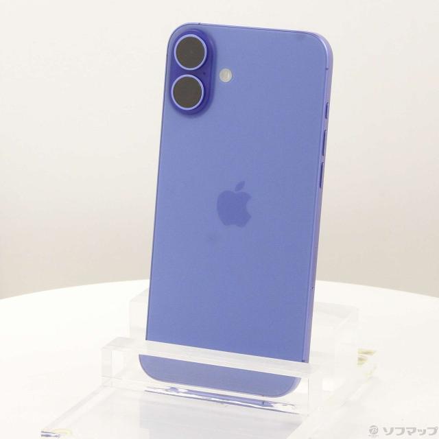 (中古)Apple iPhone16 Plus 128GB ウルトラマリン NXVE3J/A SIMフリー(305-ud)