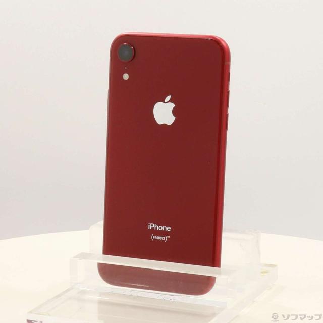 (中古)Apple iPhoneXR 64GB プロダクトレッド MT062J/A SIMフリー(198-ud)