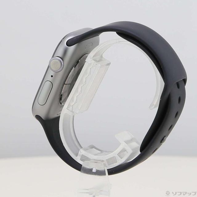 (中古)Apple Apple Watch Series 11 GPS 46mm スペースグレイアルミニウムケース ブラックスポーツバンド(198-ud)_1