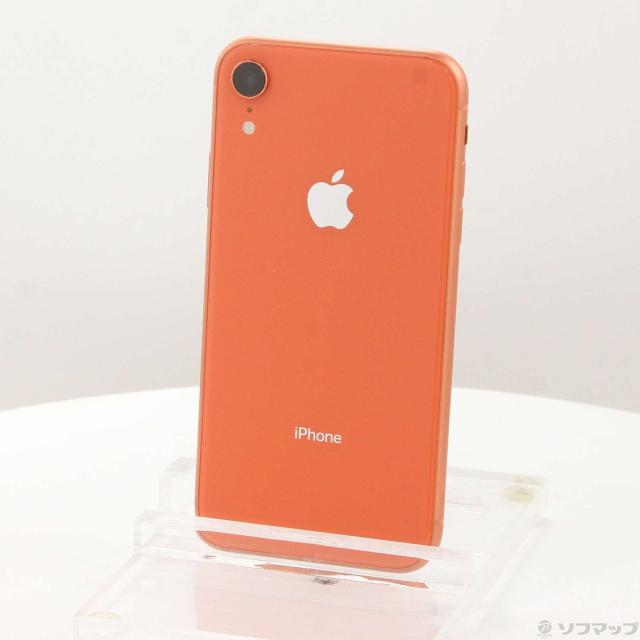 (中古)SoftBank iPhoneXR 64GB コーラル MT0A2J/A SoftBank(349-ud)