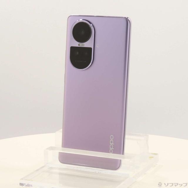 中古)OPPO OPPO Reno10 Pro 5G 256GB グロッシーパープル A302OP 