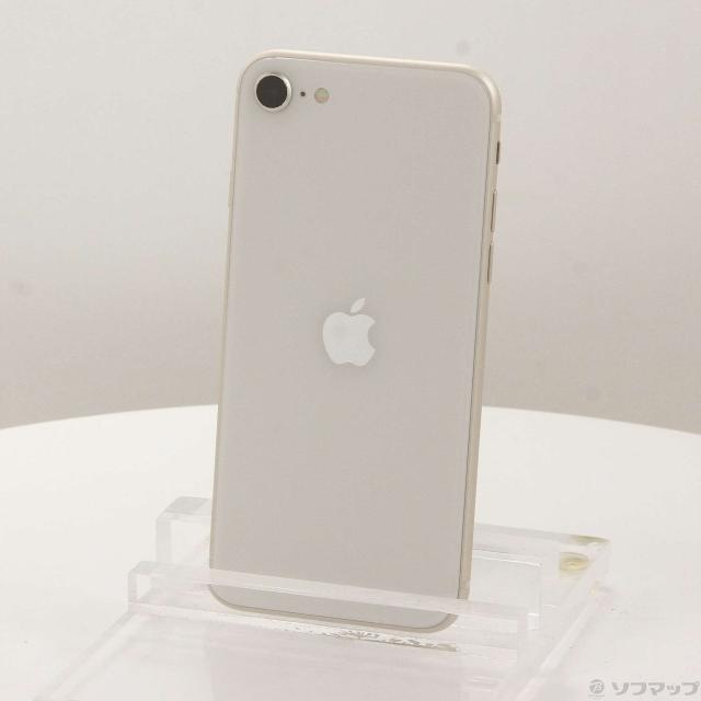 (中古)Apple iPhone SE 第3世代 64GB スターライト MMYD3J/A SIMフリー(258-ud)