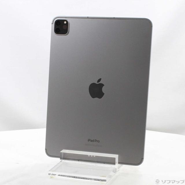 (中古)NTTドコモ iPad Pro 11インチ 第4世代 256GB スペースグレイ MNYE3J/A docomoロック解除SIMフリー(258-ud)