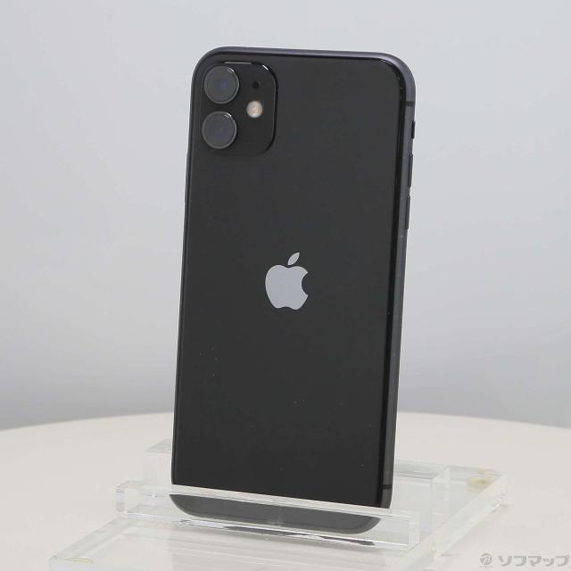 中古)Apple iPhone11 128GB ブラック MWM02J/A SIMフリー(262-ud 