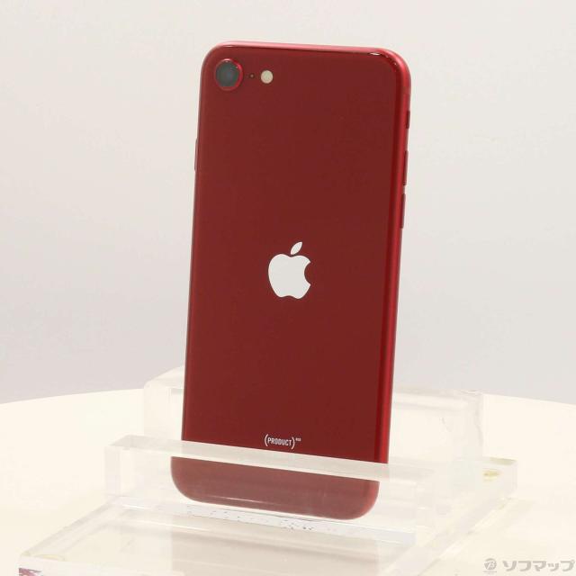 (中古)Apple iPhone SE 第3世代 64GB プロダクトレッド MMYE3J/A SIMフリー(251-ud)