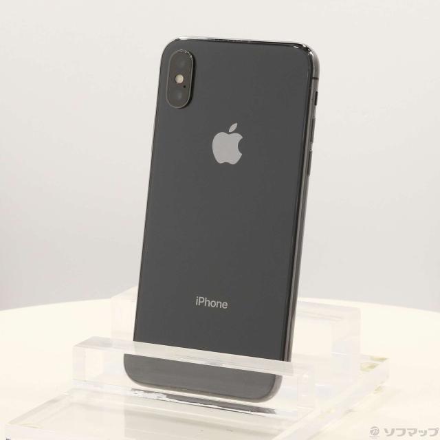 中古)Apple iPhoneX 64GB スペースグレイ MQAX2J/A SIMフリー(247-ud 