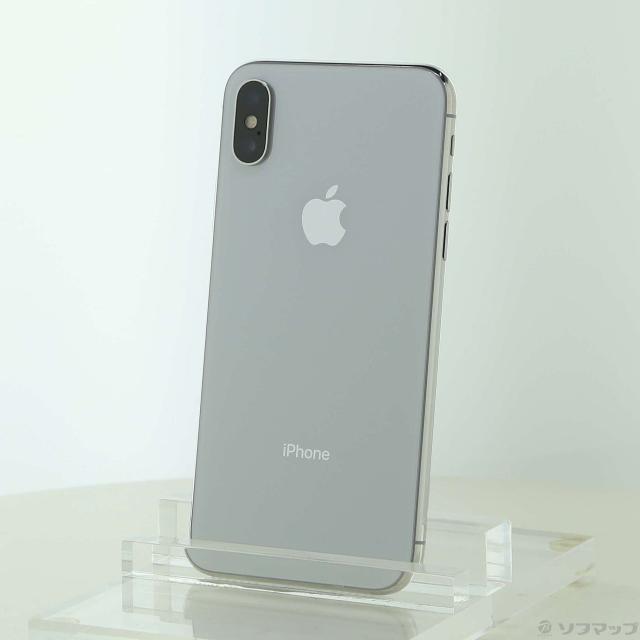(中古)Apple iPhoneX 64GB シルバー MQAY2J/A SIMフリー(247-ud)