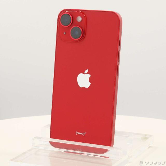 (中古)Apple iPhone14 256GB プロダクトレッド MPWG3J/A SIMフリー(258-ud)
