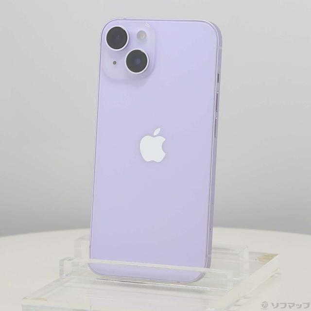 (中古)Apple iPhone14 128GB パープル MPUY3J/A SIMフリー(262-ud)