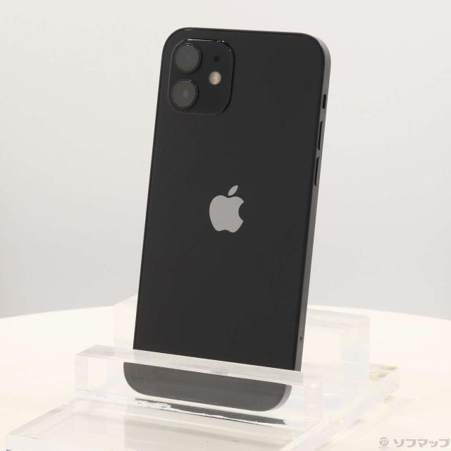 (中古)Apple iPhone12 64GB ブラック MGHN3J/A SIMフリー(247-ud)