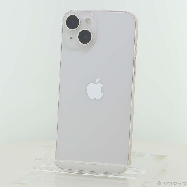 (中古)Apple iPhone14 128GB スターライト MPUQ3J/A SIMフリー(377-ud)