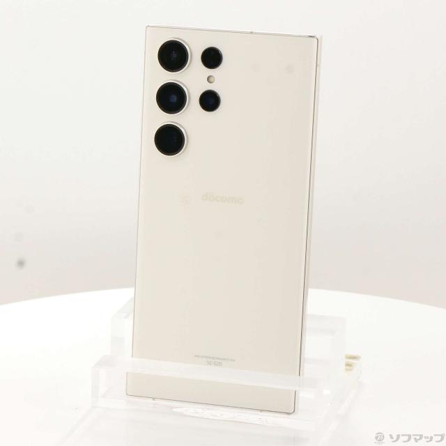 中古)SAMSUNG Galaxy S23 Ultra 256GB クリーム SC-52D docomo SIM 