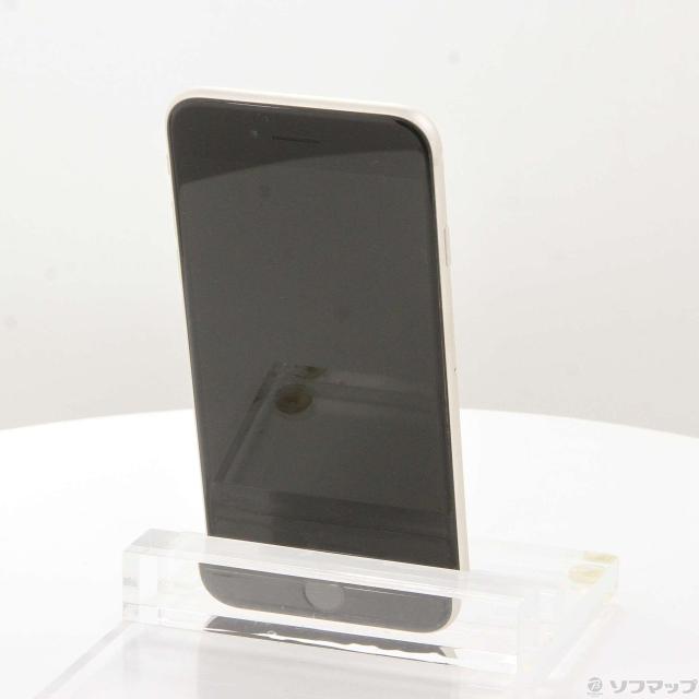 (中古)Apple iPhone SE 第3時人 64GB はやりっ子ともし火 MMYD3J/A SIM無償性 (網状組織受け入れる押さえる▲)(377-ud)