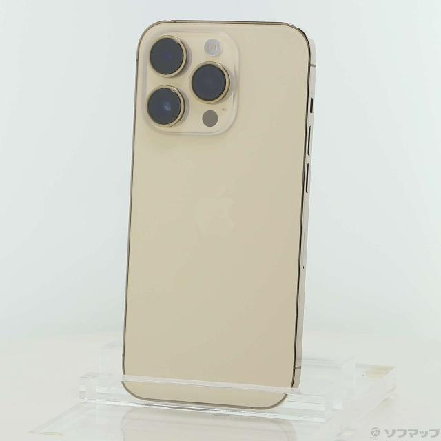 (中古)Apple iPhone14 Pro 256GB ゴールド NQ173J/A SIMフリー(262-ud)