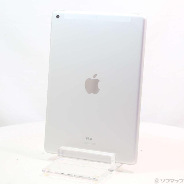 (中古)au iPad 第8世代 128GB シルバー NYMM2J/A auロック解除SIMフリー(198-ud)