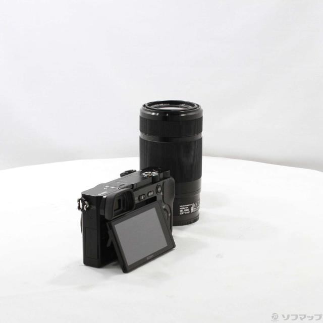 中古)SONY α6000 ILCE-6000Y ブラック ダブルズームレンズキット(262 