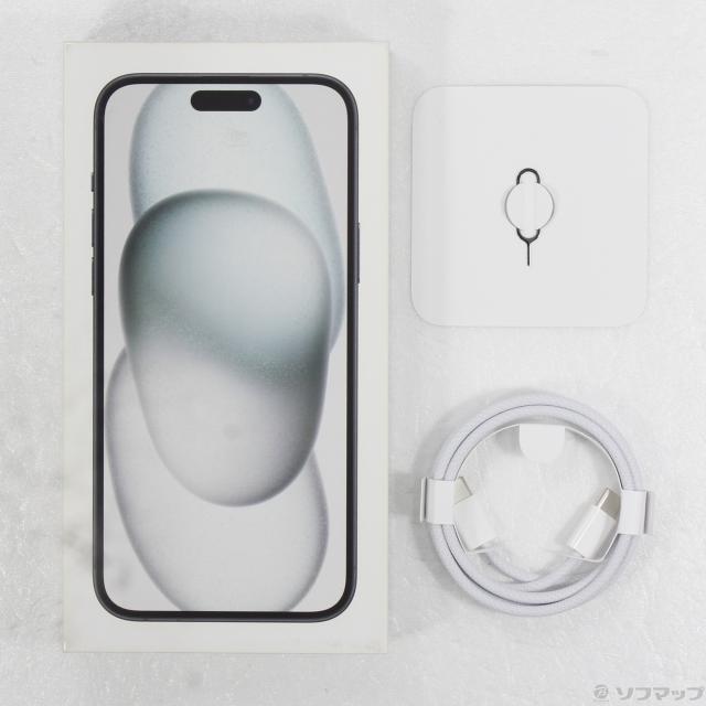 (中古)Apple iPhone15 Plus 128GB ブラック MU083J/A SIMフリー(258-ud)_4