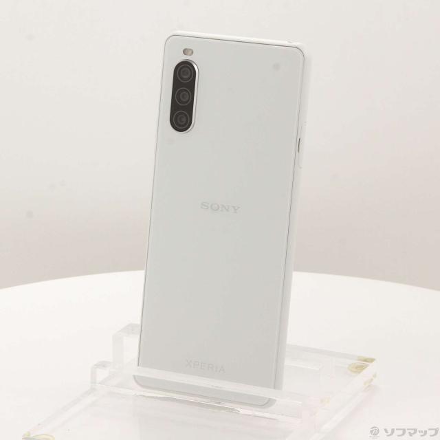 (中古)SONY Xperia 10 II 64GB ホワイト SOV43 auロック解除SIMフリー(348-ud)