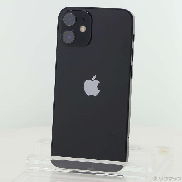 中古)Apple iPhone12 mini 64GB ブラック MGA03J/A SIMフリー(348-ud)