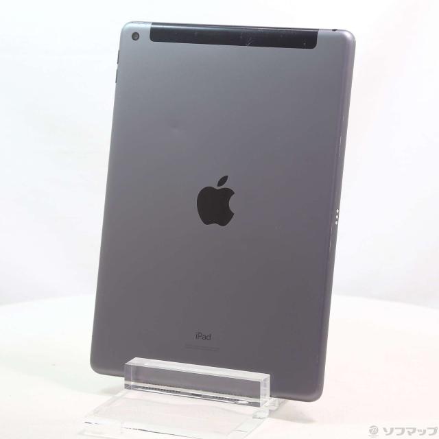 (中古)Apple iPad 第7世代 32GB スペースグレイ MW6A2J/A auロック解除SIMフリー(348-ud)