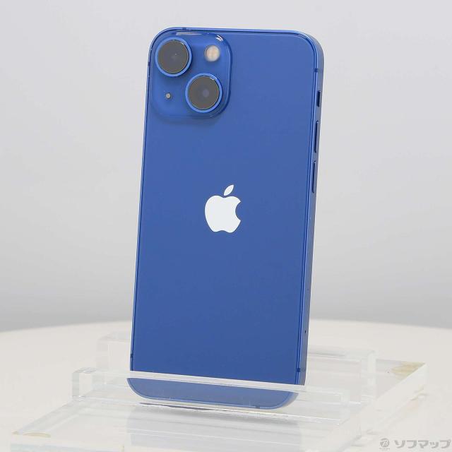(中古)Apple iPhone13 mini 128GB ブルー MLJH3J/A SIMフリー(297-ud)