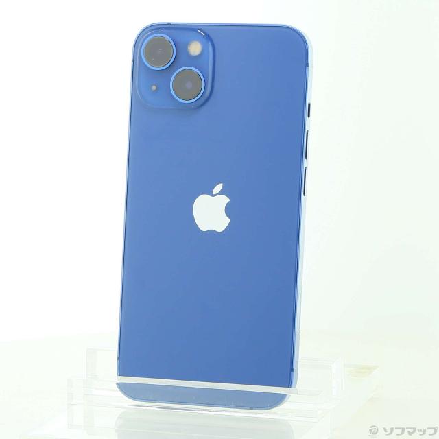 (中古)Apple iPhone13 128GB ブルー MLNG3J/A SIMフリー(262-ud)