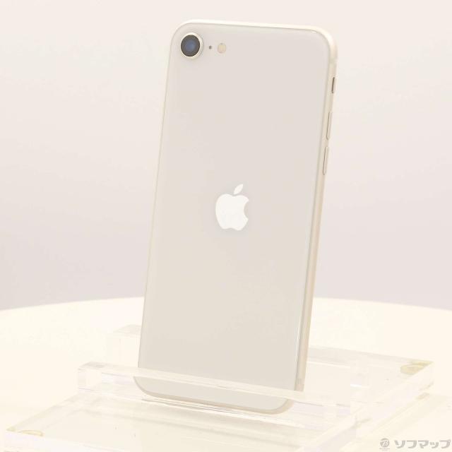 (中古)Apple iPhone SE 第3世代 64GB スターライト MMYD3J/A SIMフリー(269-ud)