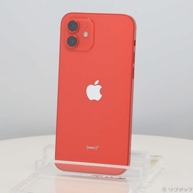 (中古)Apple iPhone12 64GB プロダクトレッド MGHQ3J/A SIMフリー(349-ud)